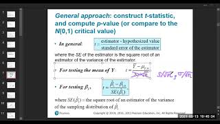 Intro to Econometrics CH5 Hypothesis Testing with One Regressor [upl. by Gilpin422]