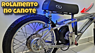 Suspensão Traseira para Bike ElétricaMotorizada da forma mais SIMPLES E BARATA [upl. by Arfihs]