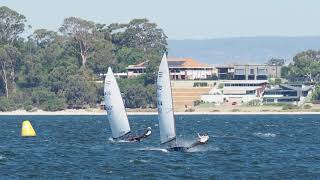 International Contender dinghy sailing masterclass in 2530 knots on flat water in 4K [upl. by Ruthe]