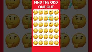 Find The ODD One Out  Emoji Edition  Emoji Quiz [upl. by Kennet]