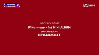 Mwave Shop Unboxing Signed P1Harmony DISHARMONY  STAND OUT Album [upl. by Bashemeth383]