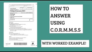 IGCSE Edexcel Biology CORMMSS Complete Guide  Crucial Exam Technique [upl. by Aramoj]