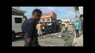 Man dies in 6 car accident on sutton street in Sanfernando July 6th 2024 [upl. by Fagaly]