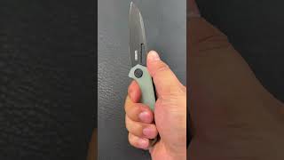 KUBEY KU291R Vagrant Liner Lock Folding Knife Jade G10 Handle 31quot Blackwash 14C28N [upl. by Haywood]