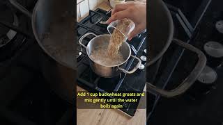 How to cook buckwheat groats properly cookinginstructions buckwheatsong buckwheat [upl. by Aletta804]