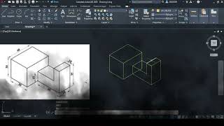 AutoCad 3d drawing [upl. by Midis]