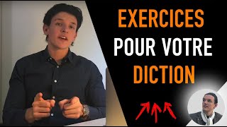 EXERCICES DE DICTION POUR AMÉLIORER SA DICTION FACILEMENT [upl. by Gnilyarg]