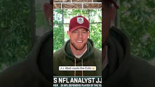 JJ Watt roasting the Colts’ 46 🫢 shorts [upl. by Fabri]