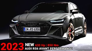 NEW AUDI RS6 AVANT PERFORMANCE REVEALED 2023 [upl. by Nirrak]