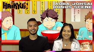 AOBA JOHSAI BONUS SCENE quotNOODLE SHOPquot  WIBUGANG REACTION HAIKYUU SEASON 2 EXTRA ENDING [upl. by Giustina]