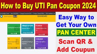 How to Buy UTI Pan Coupon 2024  पैन कार्ड कूपन कैसे खरीदे 2024 [upl. by Anelam]