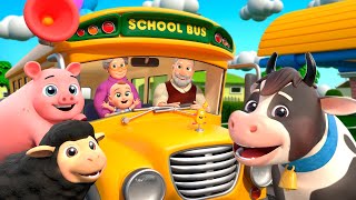 Wheels On The Bus Song  Farm Version  Almama Kids Songs amp Nursery Rhymes [upl. by Aihtennek]