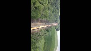 CSX Q704 Upper Hudson quotrare daylight freightquot 70817 from Rip Van Winkle bridge [upl. by Alguire]