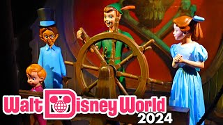 Peter Pans Flight 2024  Magic Kingdom Ride at Walt Disney World 4K60 POV [upl. by Analem]