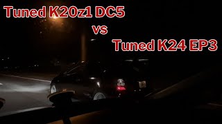 DC5 K20z1 vs EP3 K2420 [upl. by Thia]