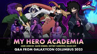 My Hero Academia Cast QampA  GalaxyCon Columbus [upl. by Twitt]