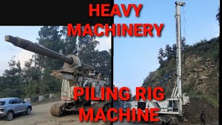 PILING RIG MACHINE SETTING UP trending heavymachinery [upl. by Fransis142]