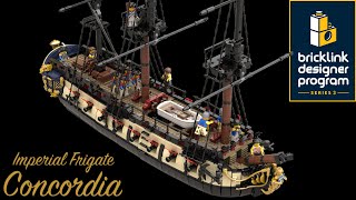 Imperial Frigate Concordia  LEGO BrickLink Designer Program Series 3 Entry [upl. by Etteb927]