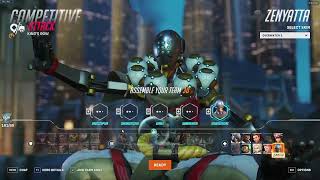 TOP 500 ZENYATTA IDDQD ZENYATTA OVERWATCH 2 SEASON 7 GAMEPLAY [upl. by Ahsined711]