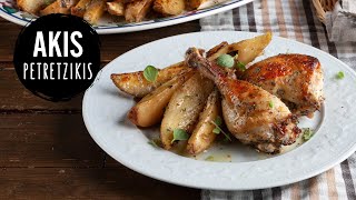 Greek roast Chicken with Lemon amp Potatoes  Akis Petretzikis [upl. by Yliah]