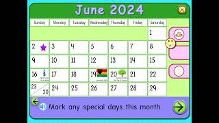 Starfall Calendar June 2 2024 [upl. by Cassilda]