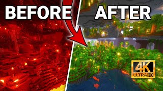 How I Transformed The Nether In Minecraft [upl. by Padegs]