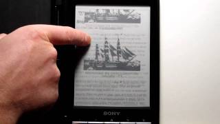 Sony Reader WiFi PRST1 Web Browser and Library eBooks Review [upl. by Hgierb]