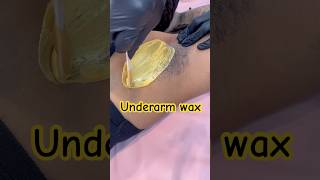 Underarm wax using tresswellness painlesswaxing waxingvideos hairremoval [upl. by Aicinat]