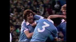 1981 FA Cup Final Replay Spurs v Manchester City ESPN [upl. by Alcus]