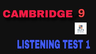 CAMBRIDGE 9 LISTENING TEST 1 WITH ANSWERS ll JOB ENQUIRY [upl. by Arimahs]