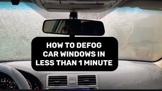 Defog Car Windows Fast Under 1 Minute [upl. by Garth]