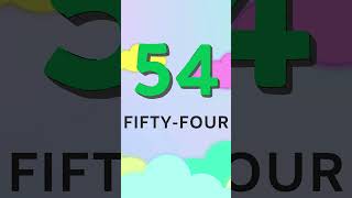 Counting and Spelling Numbers 51 to 55  Learn Number Words for Kids [upl. by Leirza]