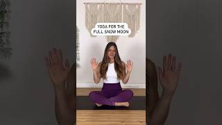 Gentle yoga poses for the FULL SNOW MOON ❄️🌝🐇 yoga fullmoon gentleyoga yogaposes [upl. by Odel]