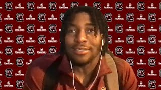 POSTGAME Kingsley Enagbare on East Carolina — 91121 [upl. by Llenrag]