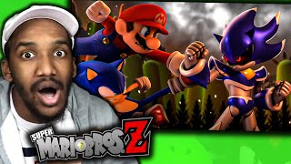 Super Mario Bros Z Reboot Intro 3D REMAKE Reaction from NooB [upl. by Kerri]