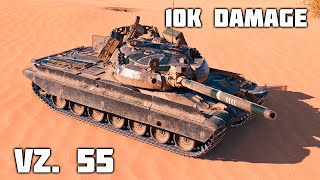 Vz 55 WoT – 4Kills 10K Damage [upl. by Moyer]