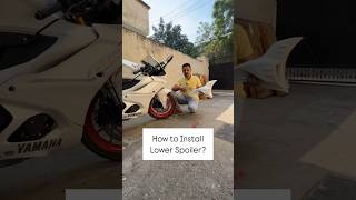 Part1 Install Lower Spoiler on Yamaha R15 V4 Accessories Modified Modification Parts saigaparts [upl. by Bobina364]