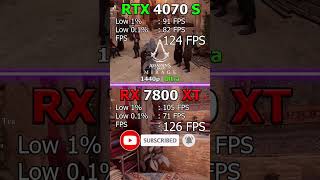 RTX 4070 Super vs RX 7800 XT  1440p Games 4070super 7800xt [upl. by Airdnaed]