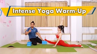 20 Minutes Intense Yoga Warm Up For Whole Body Before Workout  Yograja [upl. by Dominus]