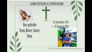 HANRO PRETORIUS SE LEWENSVIERING [upl. by Ahseela]