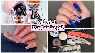 TUTORIAL SU COME FARE LE UNGHIE IN GEL  HAUL 💅🏻💗 [upl. by Enirod708]