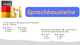 Sprachbausteine B1 TELC  DTZ  Deutschprüfung  B1 TEST [upl. by Anasor]