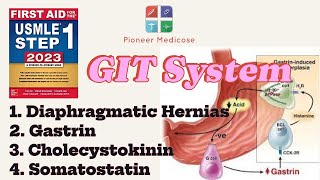 Hernias Gastrin CCK Somatostatin from first aid step 1part 10USMLEUrduHindi [upl. by Ahsinev944]