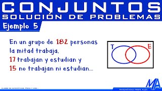 Solución de problemas con Conjuntos  Ejemplo 5 [upl. by Burt]