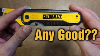 Dewalt Makes a Pocket Knife 15 worth it [upl. by Engenia]