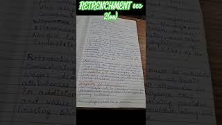 retrenchment notes [upl. by Nylikcaj349]