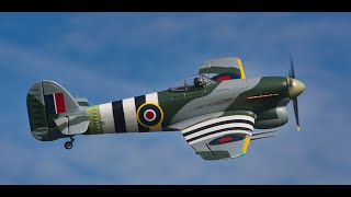 1100mm FMS Hawker Typhoon  2e vol Massilly 21 septembre 2024 [upl. by Dajma858]