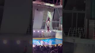 Aqua Show Part 2 Walking In The Air Symphony Of The Seas [upl. by Airamak]