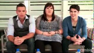 LiveChat with Darren Criss Mark Salling amp Ashley Fink [upl. by Enail98]