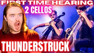 2Cellos  quotThunderstruck LIVEquot Reaction FIRST TIME HEARING [upl. by Adlesirk]